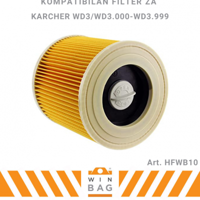 HFWB10 Hepa filter Karcher WD3