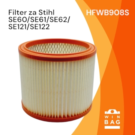 Papirni filter za Stihl SE60 - SE61 - SE62 - SE121 - SE122 usisivače 8 filter za Stihl SE60/SE61/SE62/SE121/SE122