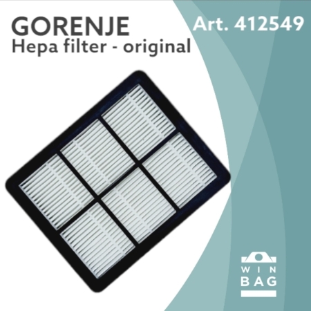 Hepa filter Gorenje 412549/RoPower/VC2221RPW/VC2223RPBK usisivače.