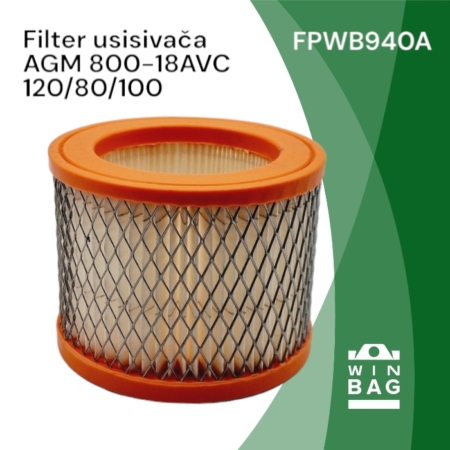 Filter AGM 800-18AVC za usisivač pepela