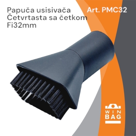 Papuča mala četvrtasta sa dlačicama Fi32