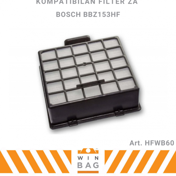 HFWB60 Hepa filter Bosch BBZ153