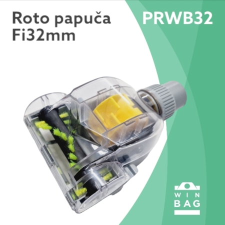 Papuča turbo sa roto četkom - Fi32mm za usisivače.