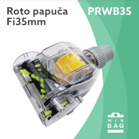 Papuča turbo sa roto četkom – Fi35mm za usisivače.