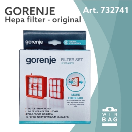 Komplet filtera za Gorenje 732741/GForceAirPro/VCEA03GAPRACY usisivača