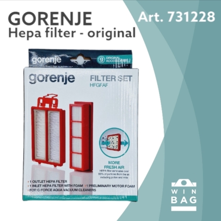 filtera za Gorenje 731228/VCEB01GAWWF