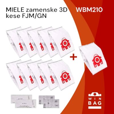 Mikrofiber kesa za Miele FJMGN 3D 10+1gratis WIN-BAG